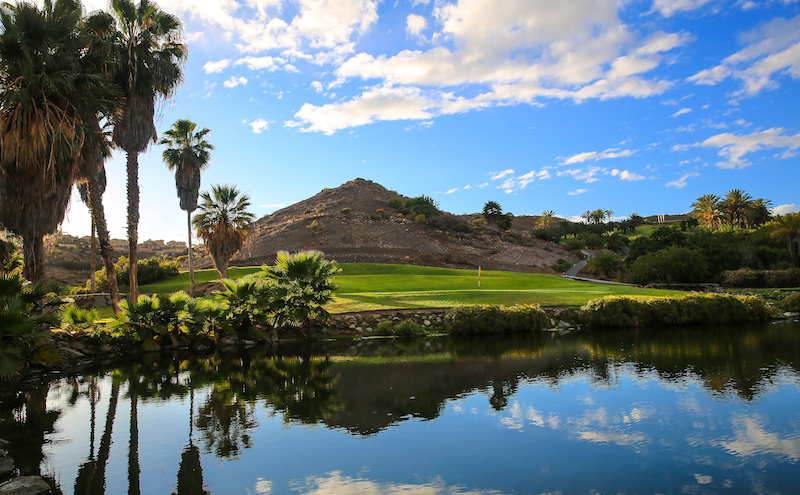 The scenic 8th hole on Salobre Golf's Old Course